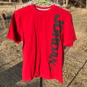 Air Jordan Red T-Shirt for Boys. Size L